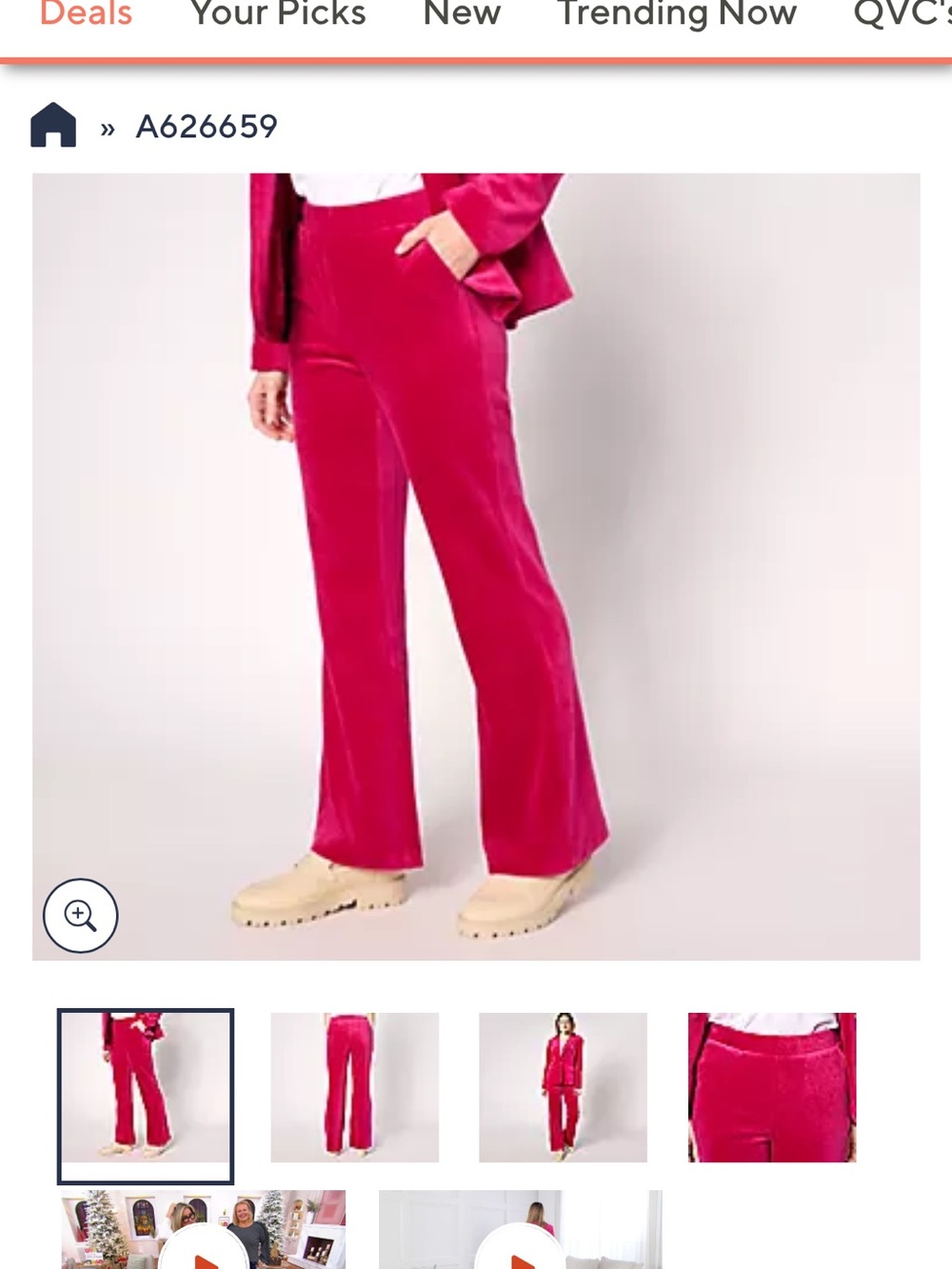 Size 18WP Studio Park x Shawn Killinger Petite Velveteen Flare Pant